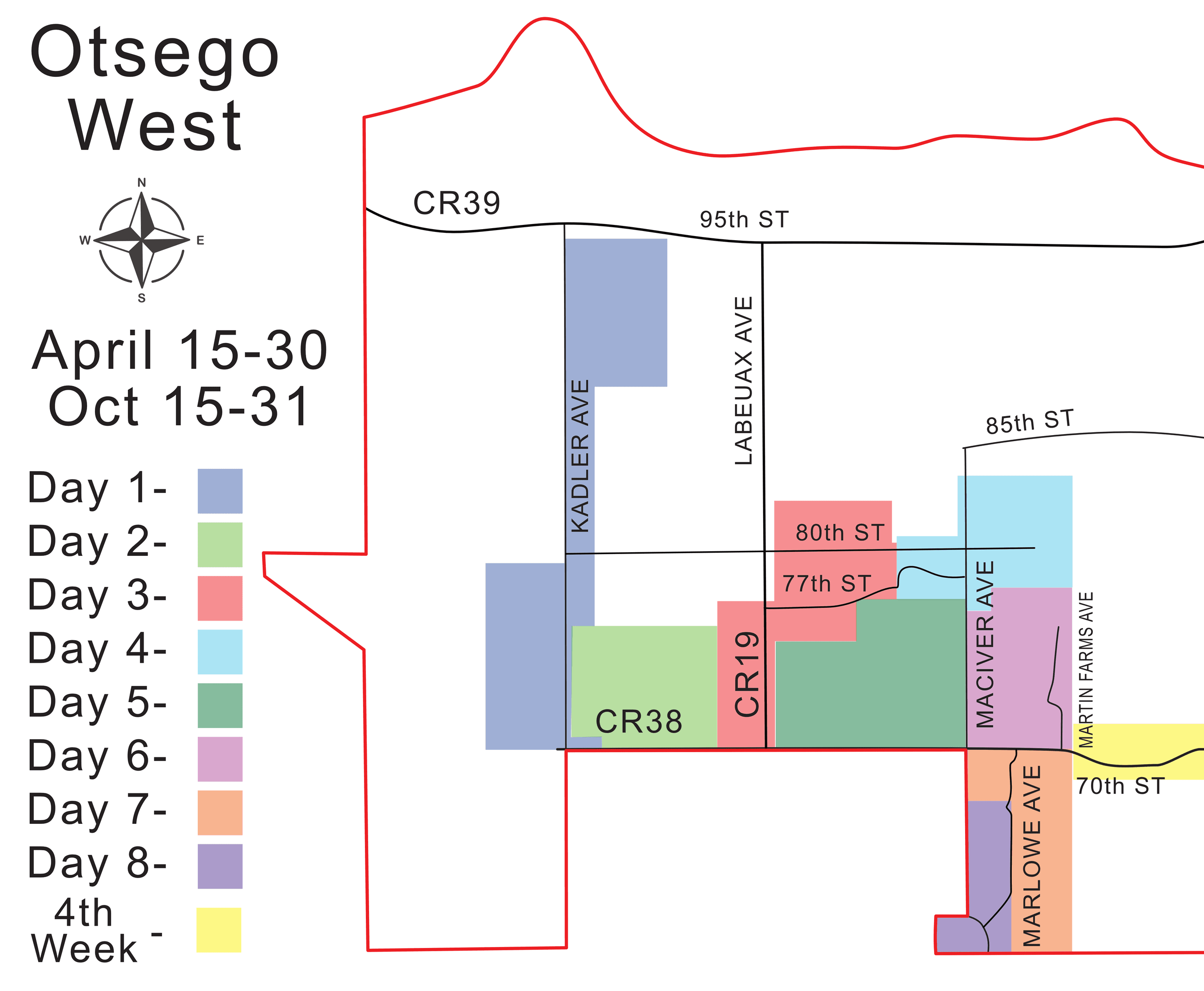 West Flushing Map Timeline